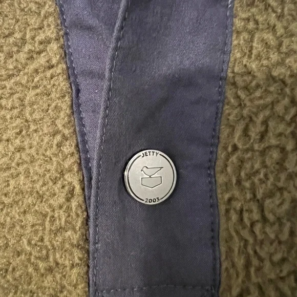 Jetty Olive/Charcoal Heavyweight Fleece Pullover - Picture 6 of 8